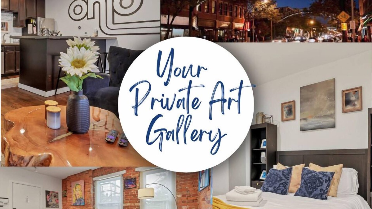 Short North House | Private Art Gallery w/FREE Parking near Conven Ctr