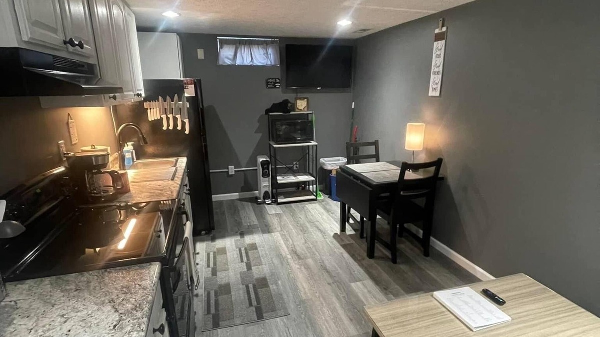 Fairborn Apartment | Private Basement Apt With Kitchen, all Inclusive. Near WPAFB & WSU!