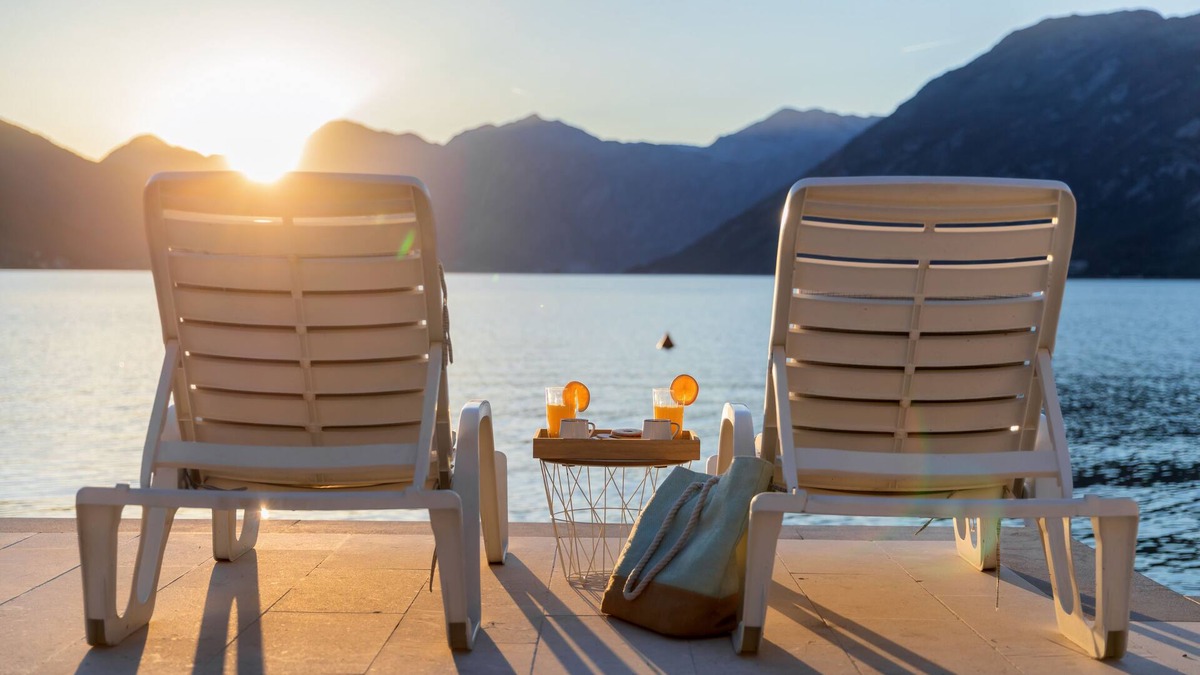 Dobrota Apartment | Private Beach 2 BDR Apartment