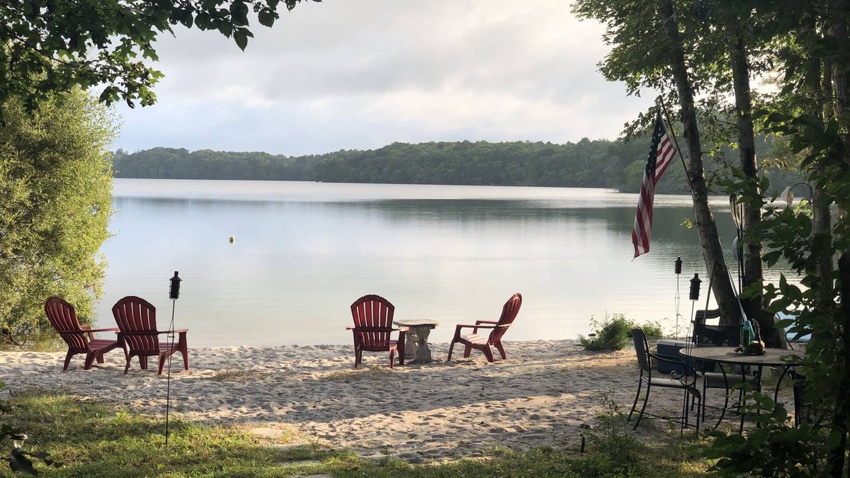 East Falmouth House | Private beach and wooded retreat on Coonamessett Pond