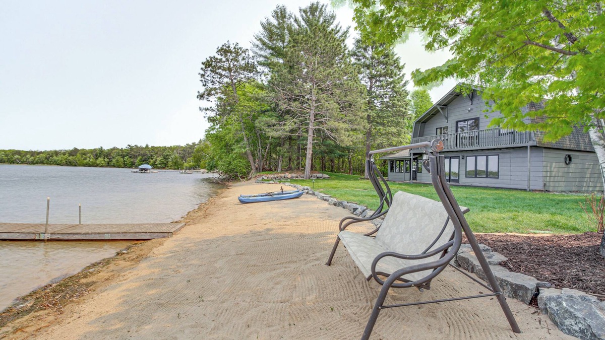 Brainerd House | Private Beach: Lakefront Escape in Brainerd!