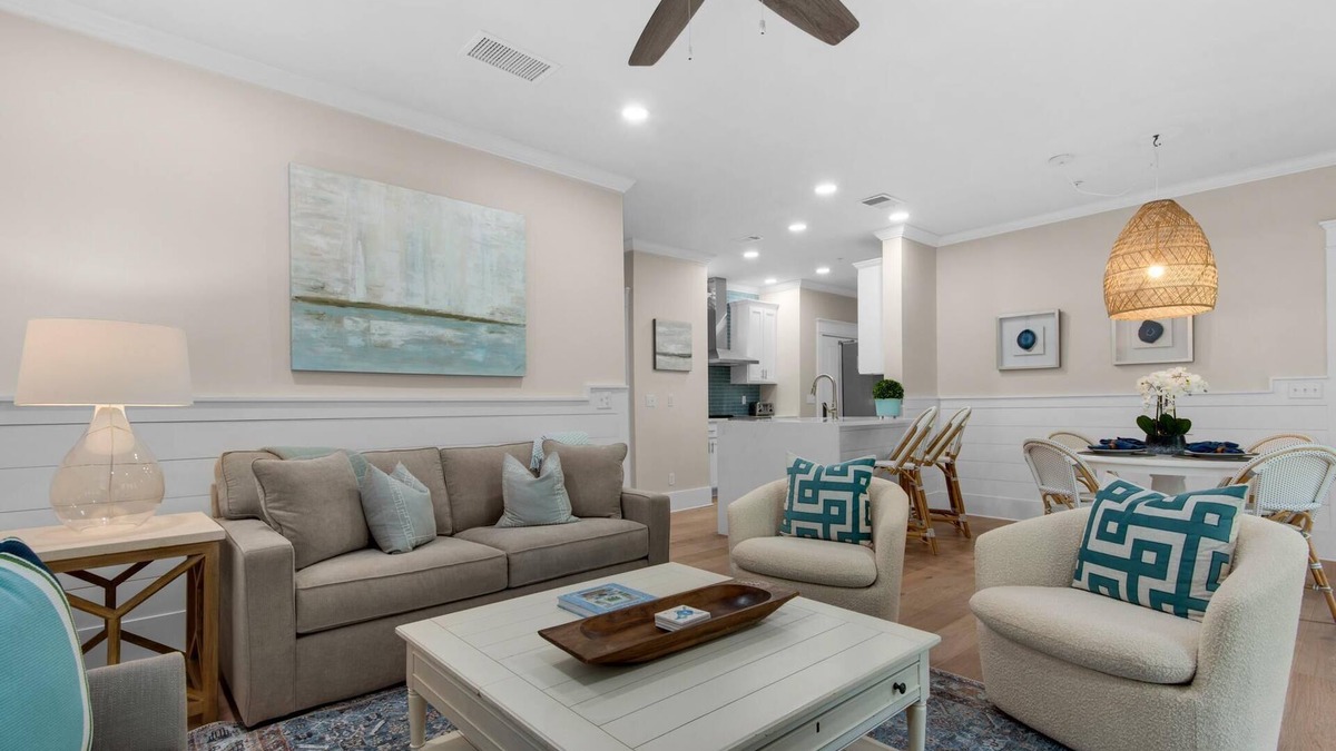Rosemary Beach Condo | PRIVATE BEACH/POOL ACCESS-Pristine-Newly Renovated-Outdoor Balcony