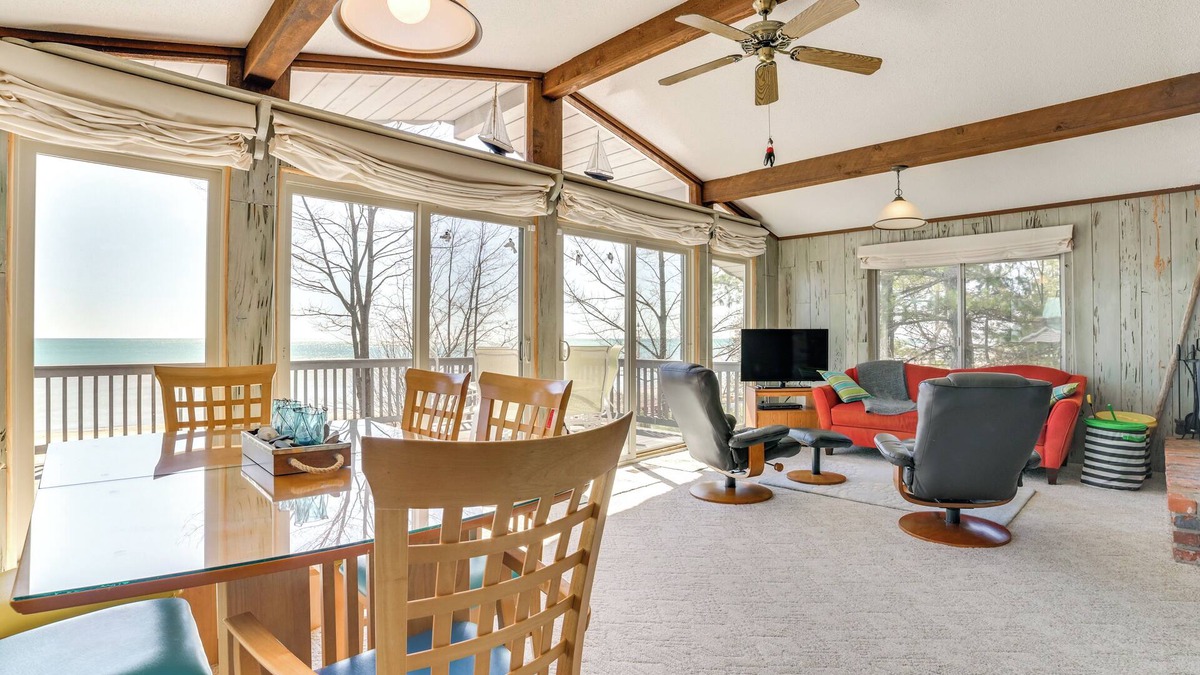 Greenbush Cottage | Private Beach: Waterfront Home on Lake Huron!
