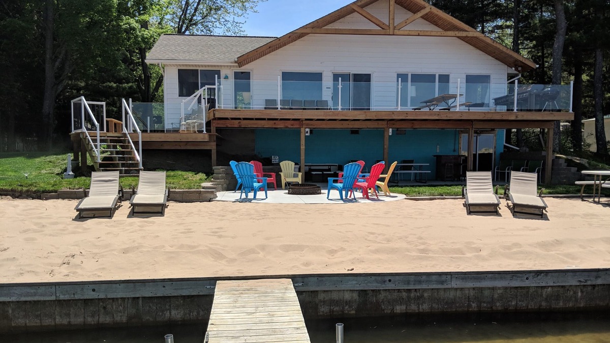Silver Lake House | Private Beachfront on Silver Lake: Amazing Views, Pontoon Boat, Kayaks