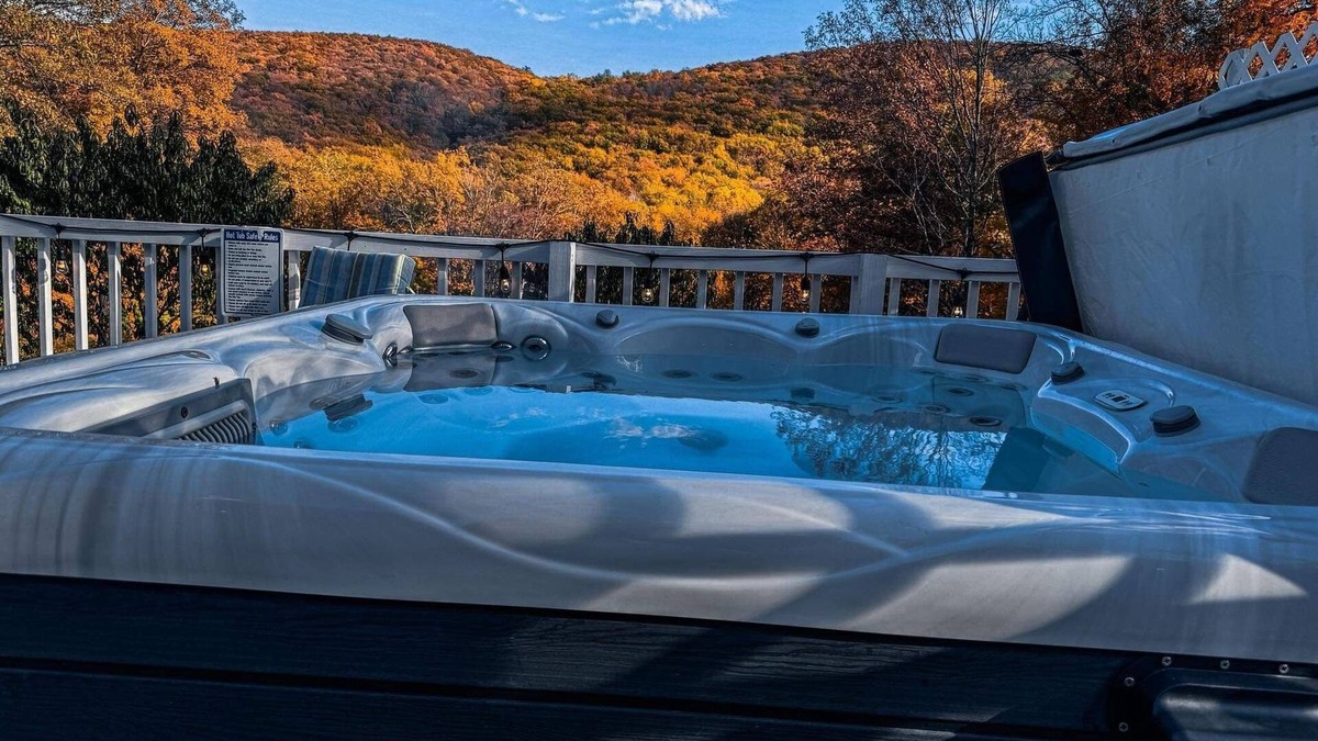 Port Jervis Ski Chalet | Private Chalet with Mtn views, Pool, Hot Tub, Fire Pits, Game Room & Gym