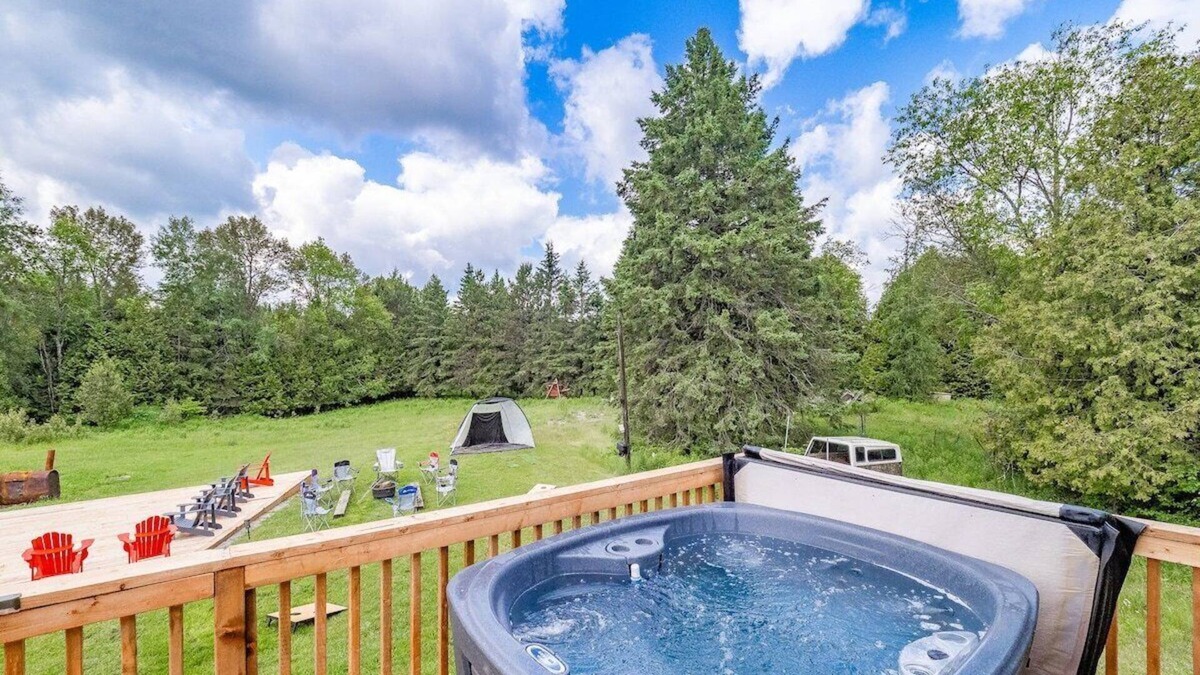 Trent Lakes Cottage | Private Cottage Nestled in the Heart of Nature! Hot Tub on the deck.