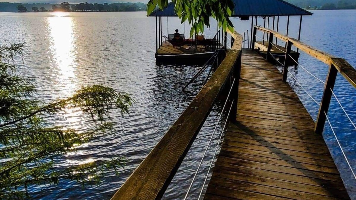 Almo House | Private dock on Kentucky Lake, views of the water from every room in house