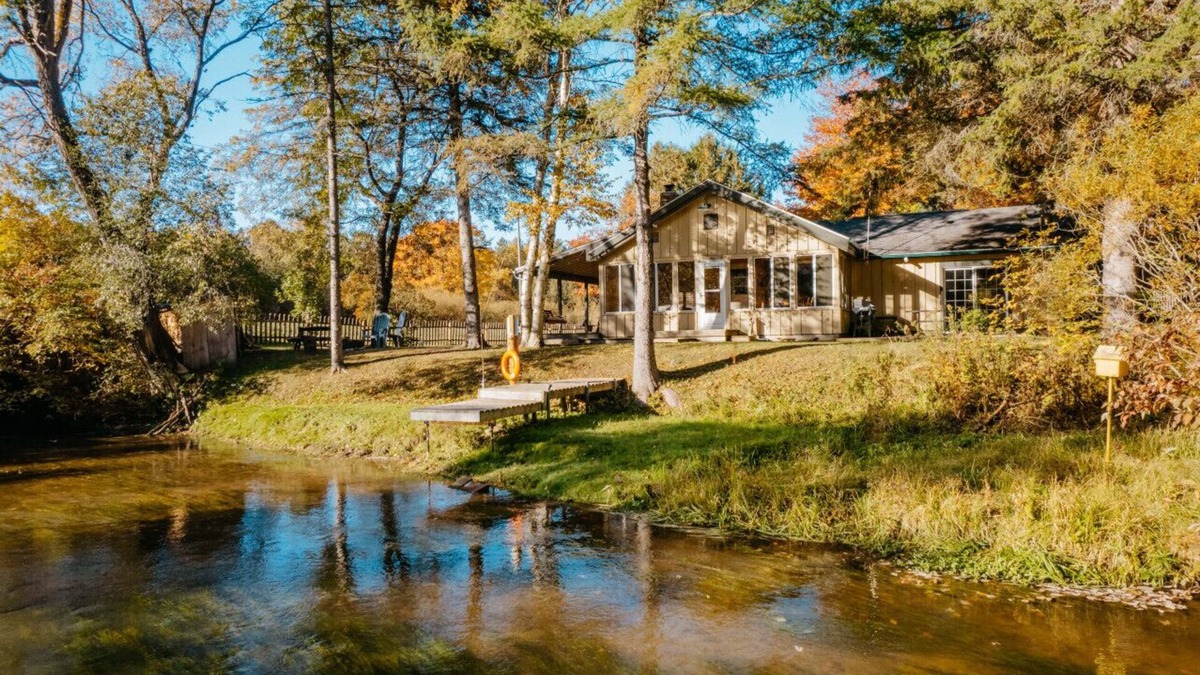 Kaleva Cabin | Private fishing, close to skiing and snowmobiling!