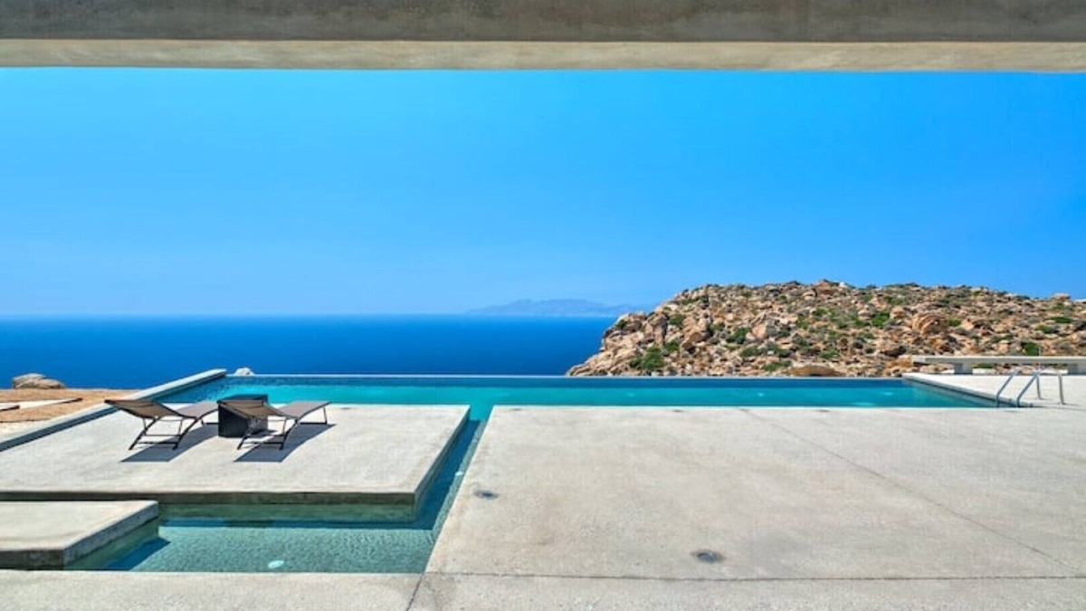 Milopotas Villa | Private Five Br Luxury Peaceful Mylo Villa W Two Pools Close to Mylopotas Beach