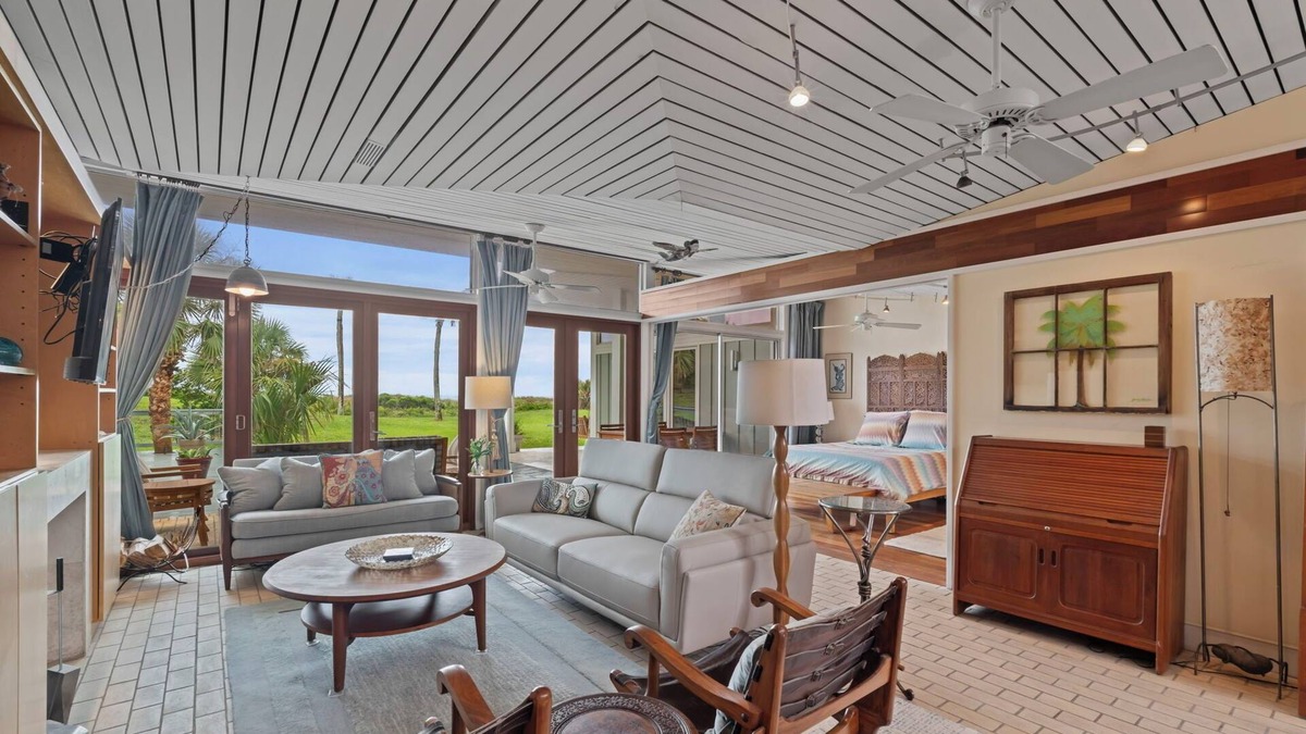 Atlantic Beach Condo | Private ground floor oceanfront unit at with an 900 square foot oceanfront deck
