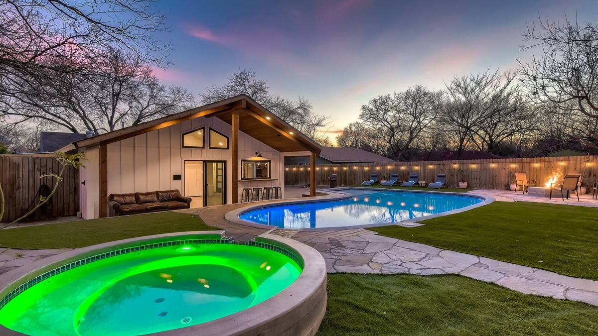 South Manchaca House | Private Heated Pool & Spa, Pool House, Minutes from Downtown - by PMI Austin Metro