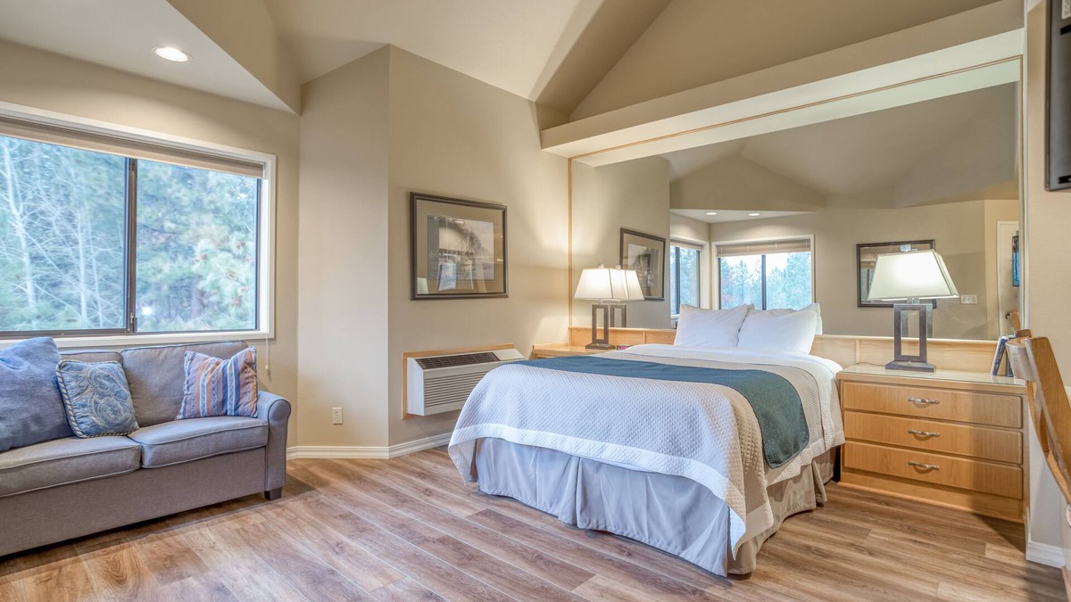Century West Hotel | Private, hotel style suite in Bend with access to fitness center.