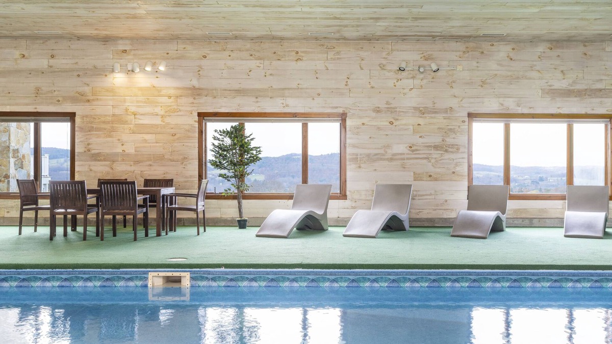 Hoosick Falls House | Private Indoor Heated Pool + Hot Tub + Fire Pit + Pond, on 35 Acres - sleeps 20