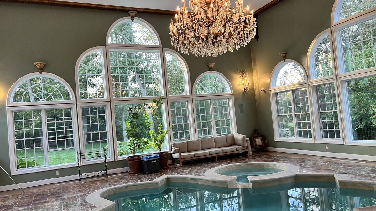 Princeton House | Private Indoor Pool, Theater, fire pits, outdoor kitchen on estate