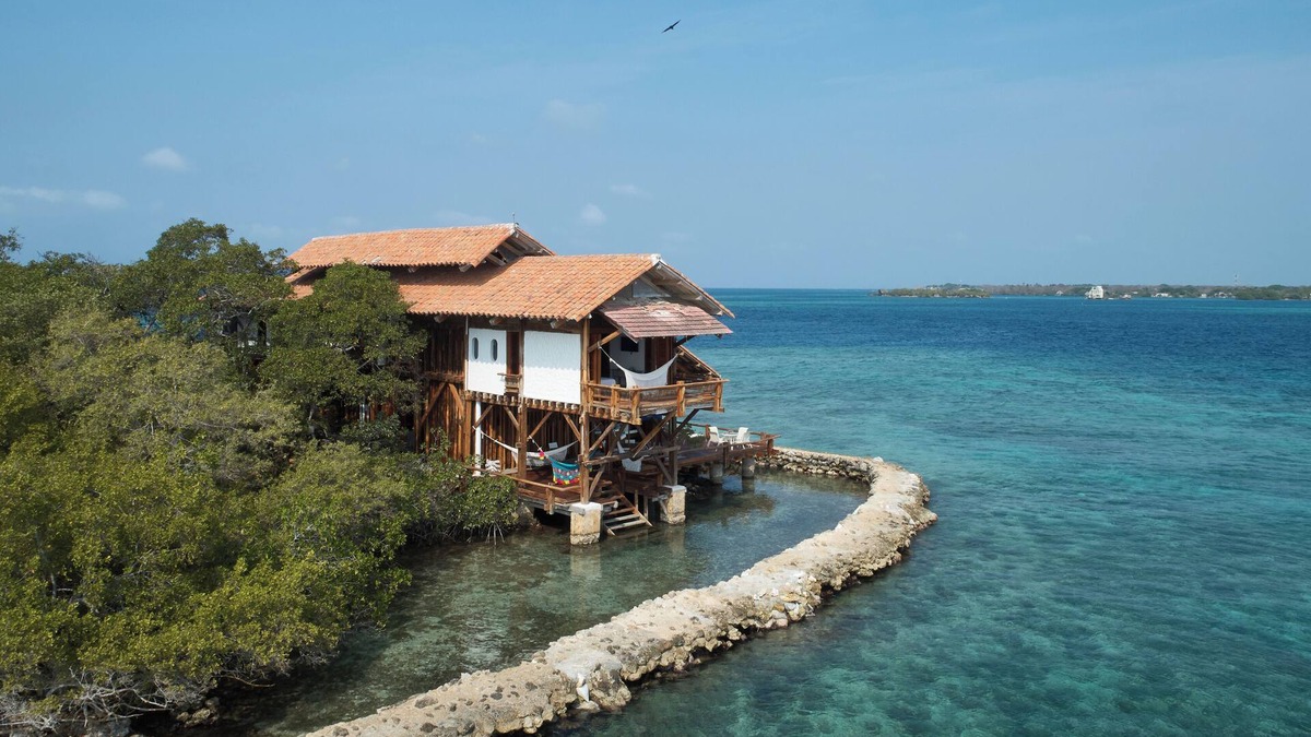 Rosario Islands Villa | Private Island Retreat with Natural Pool & 360° Ocean Views - Near Cartagena