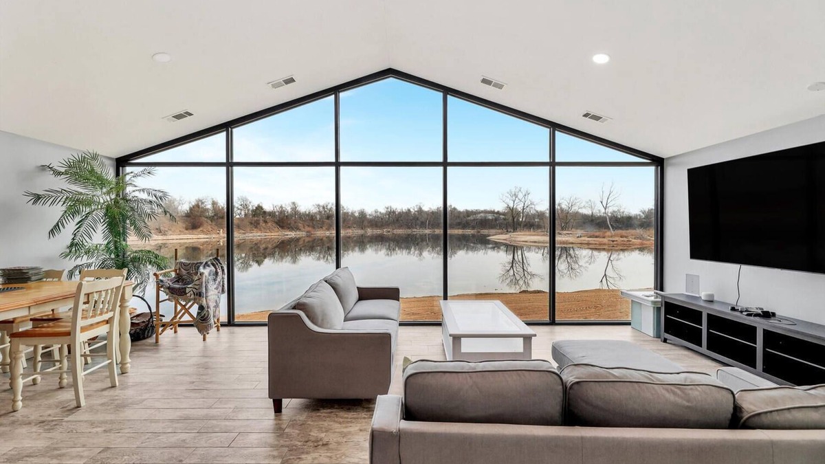 Harvey County House | Private Lake Resort house w swimming, fishing, beach access, sand dune ATV Park