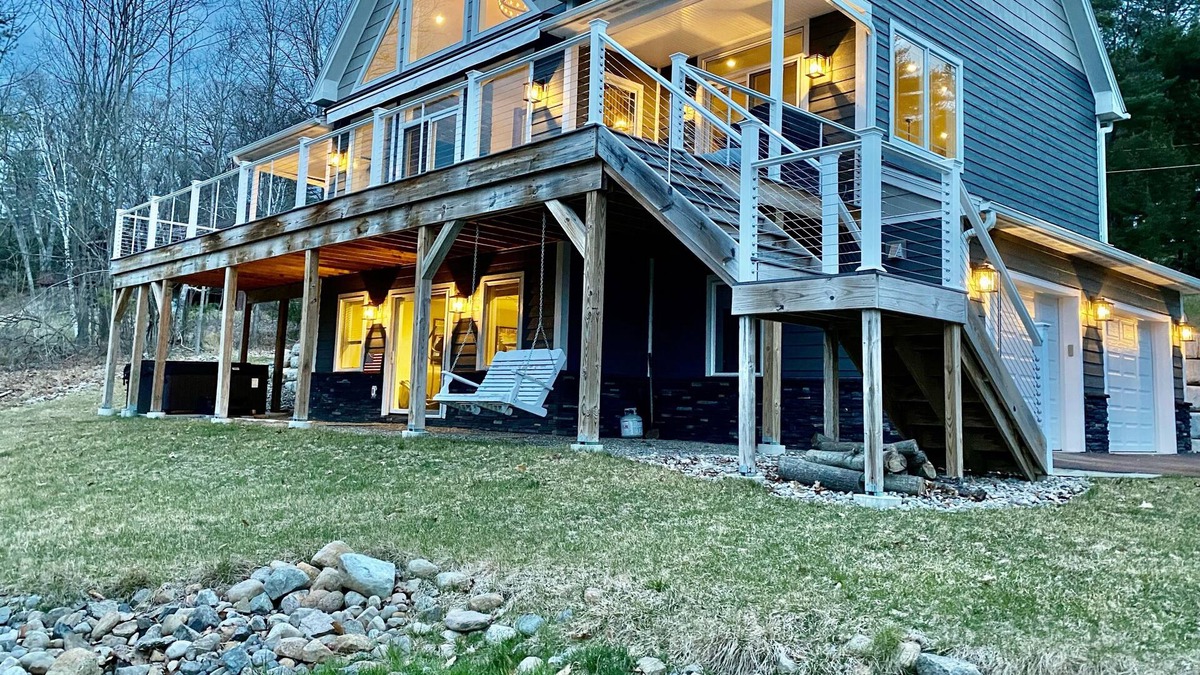 Diamond Point House | Private Lakeview House Lake George- 4BR 4.5BA with Hot Tub