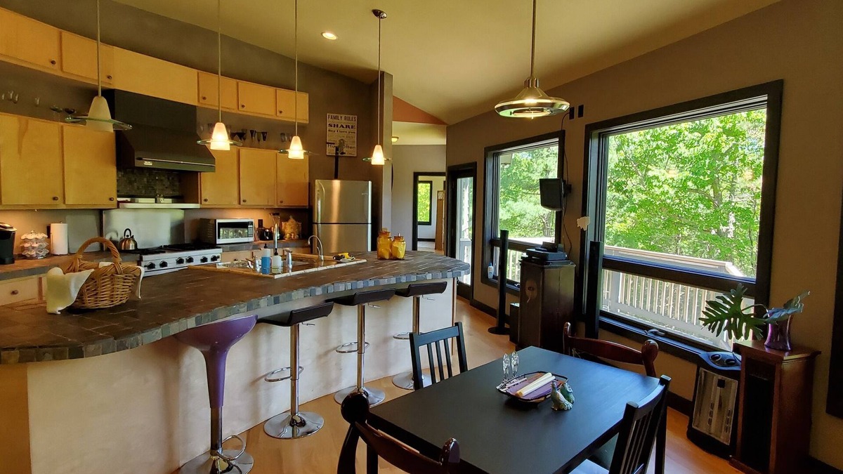 Shohola House | Private Loft Style Home Perched on Cliff overlooking the Delaware River