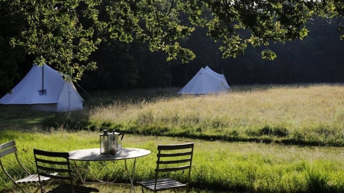 Wavehorne RV Rental | Private Luxury Campsite in Woodland Meadows.
