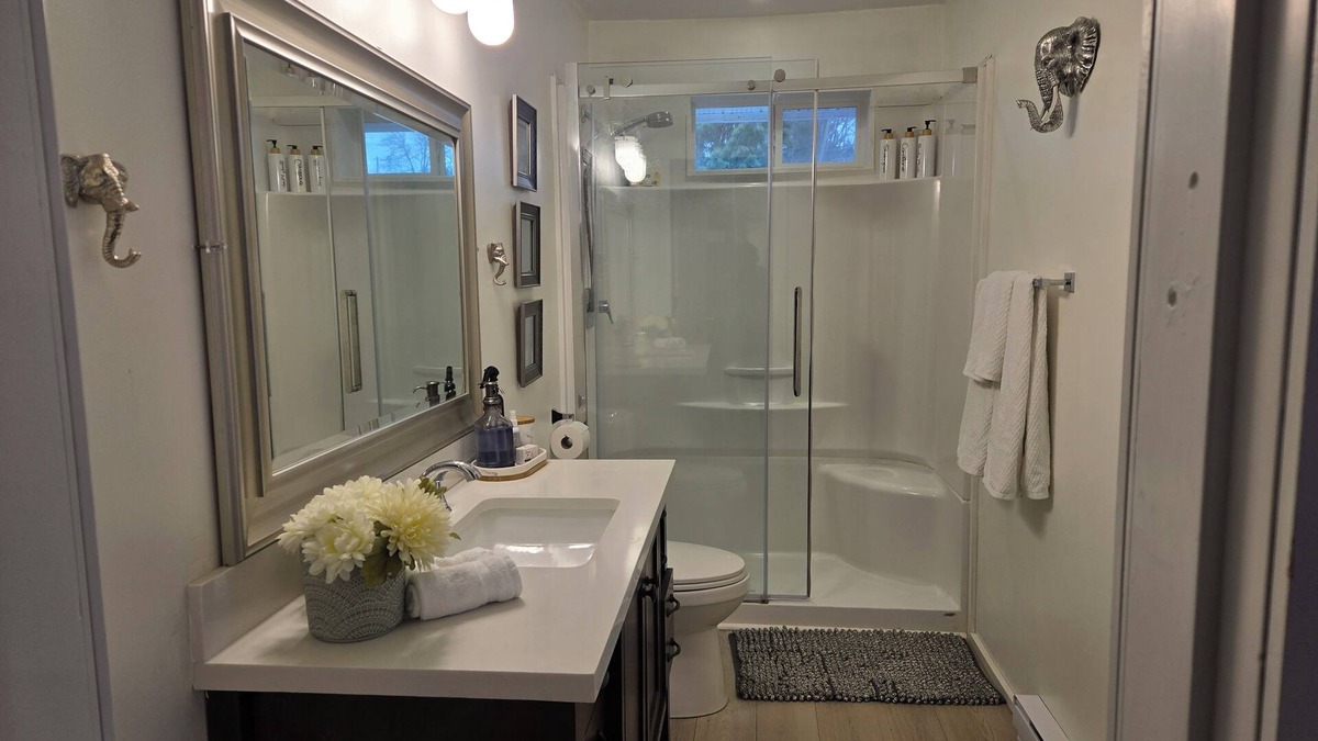 Regional District of Nanaimo House | Private Master Bedroom in a Farmhouse