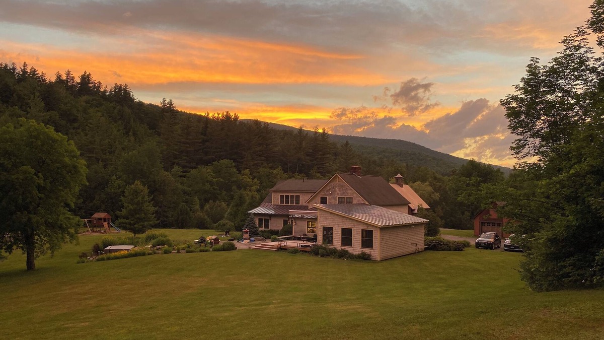 Starksboro House | Private Mountain Estate amidst Wildflowers and a Cascading River.