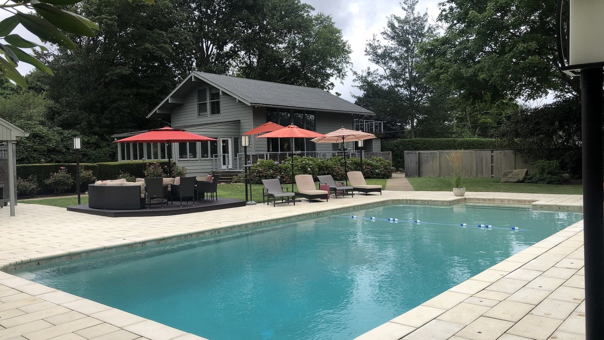 Narragansett Pier House | Private Oasis with Pool & 2 Pickleball Courts in Pier Area, near Town Beach