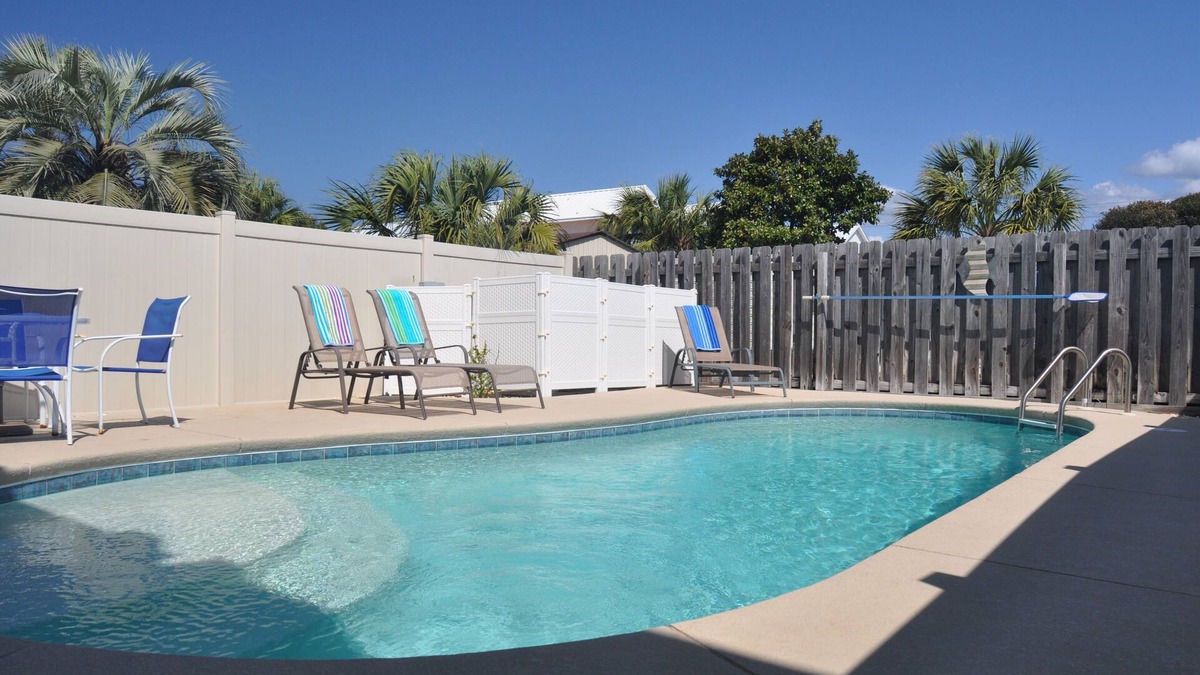 Bel Air House | Private pool and steps away from quiet beach!