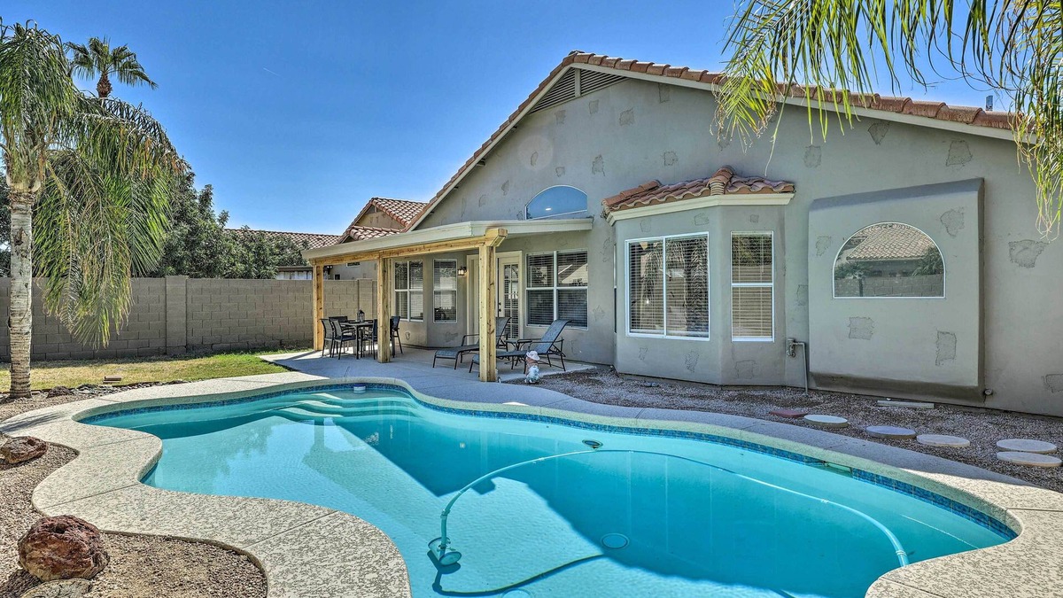 Monarch House | Private Pool & Fenced Yard: Phoenix Home