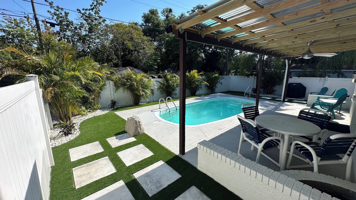 Palm Harbor House | Private Pool, Golf Cart, & Completely Renovated!