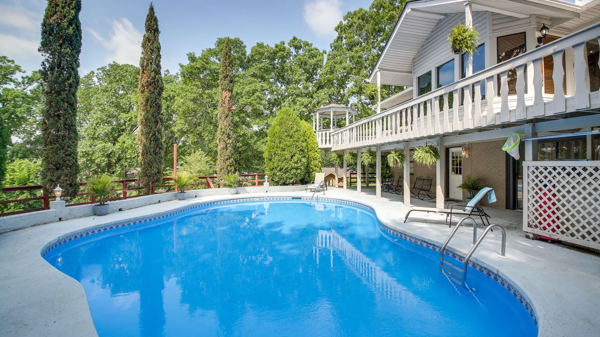 Rockwell House | Private Pool: Lakefront Home in Hot Springs!