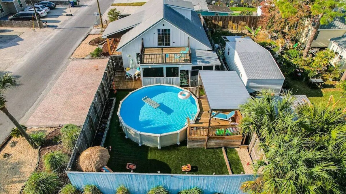 Biltmore Beach House | Private Pool and Hot Tub, Steps to beach, Pet Friendly with fenced in yard!