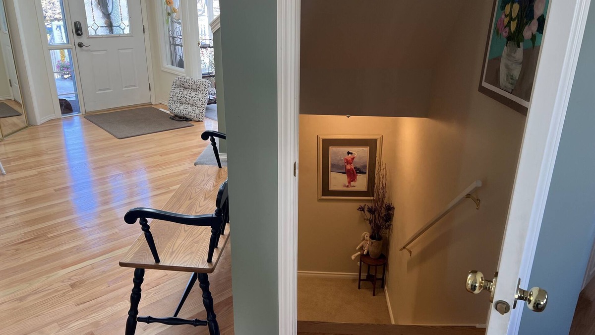 Valley Ridge Bed & Breakfast | Private, quiet, cozy developed basement living area with 2 beds.