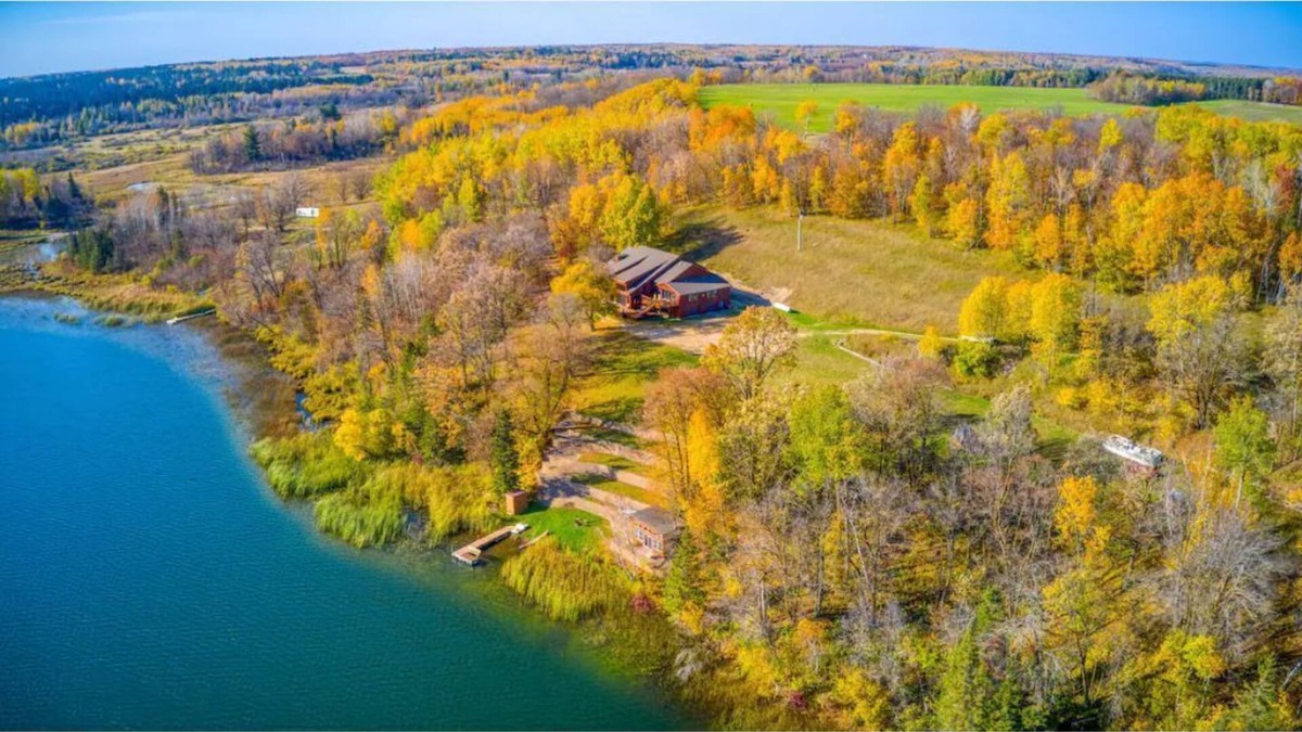 Puposky House | Private, Spacious, 10,000 Sq Ft Custom Built Lake Home w/Lakeside Cabin & 73 ac