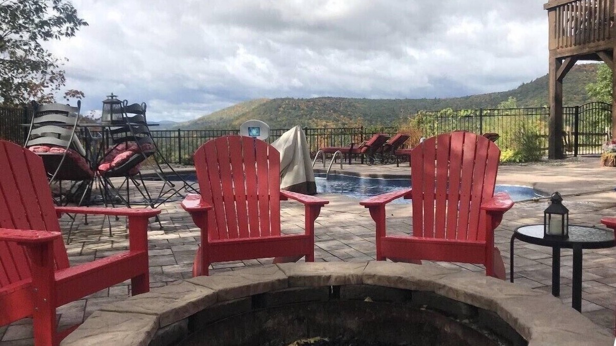 Lake George House | Private, Stunning Mtn apartment w/80F degree pool- pool open in summer