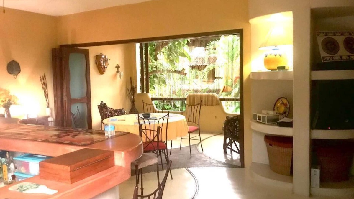 Queretaro Condo | Private Tropical Oasis Steps From the Beach, Dining and Shopping