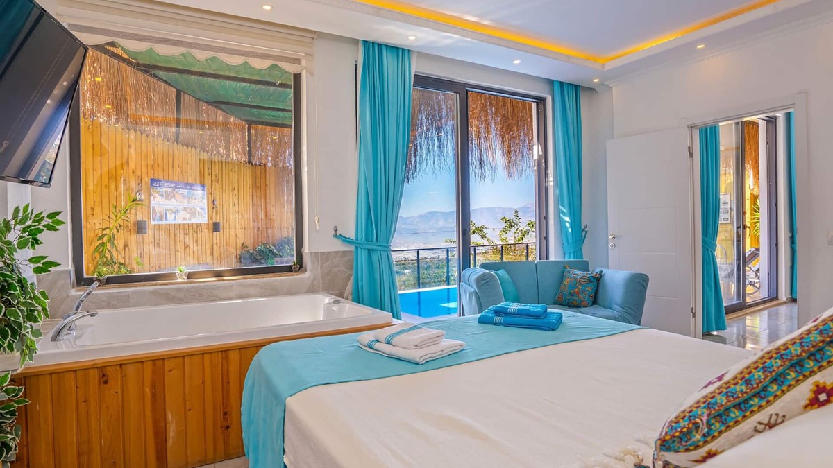 Uzumlu Villa | Private villa-heated pool Kalkan Villas honeymooners & couples friendly