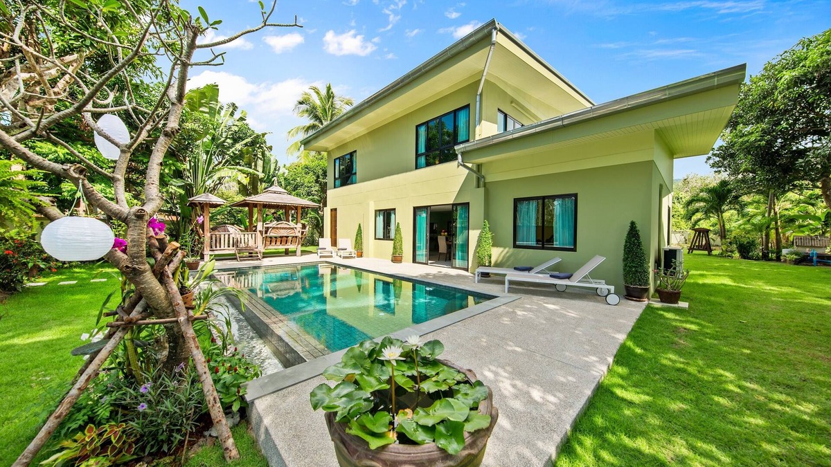 Thong Krut Villa | Private vIlla with pool. "Baan Suaan Serenity".4 bedroom tropical hide-away