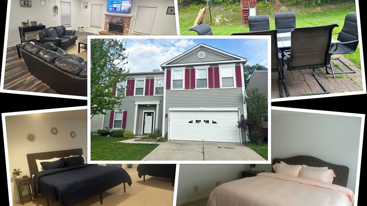 Fishers House | PROMO 10% WEEKLY/15% MONTHLY DISCOUNT!n4 King Beds, Jacuzzi, Easy Highway Access