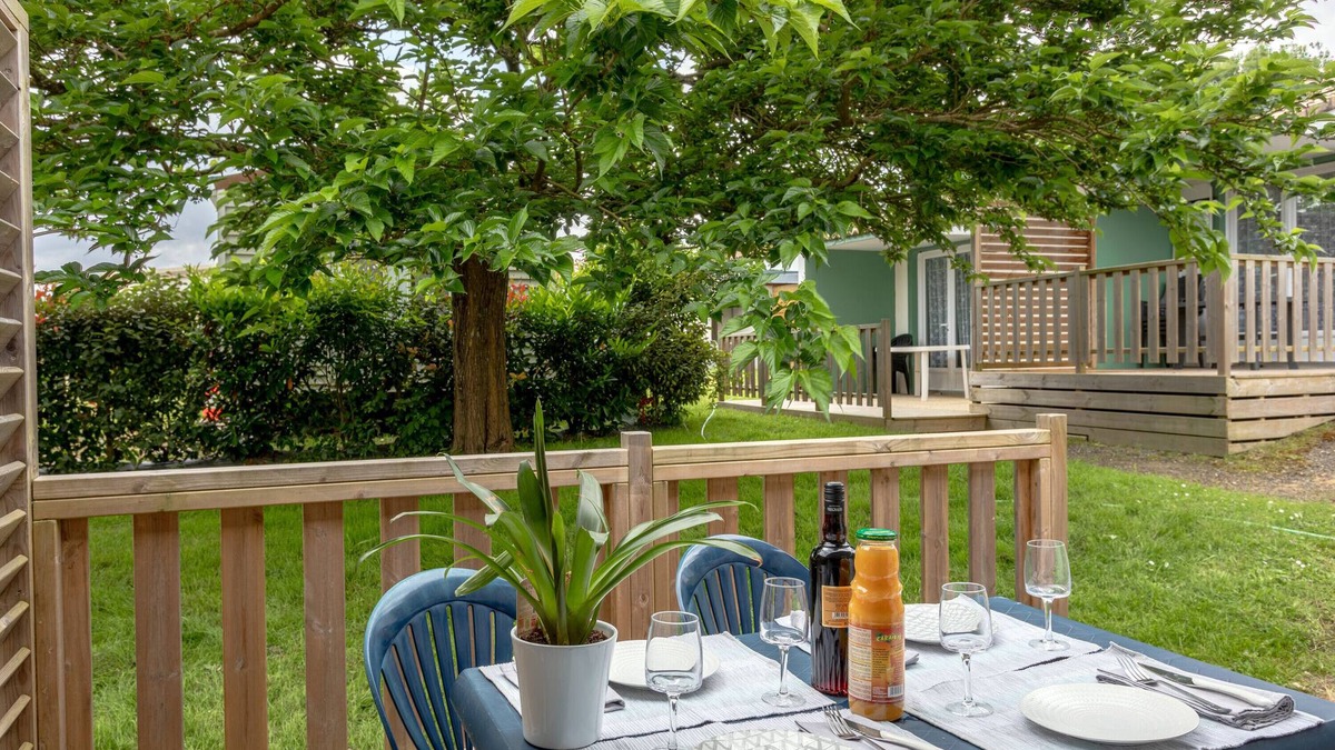 Mache Resort | Property In A Holiday Village '4 - Gîte T2 Eco' with Shared Pool, Private Terrace and Shared Garden