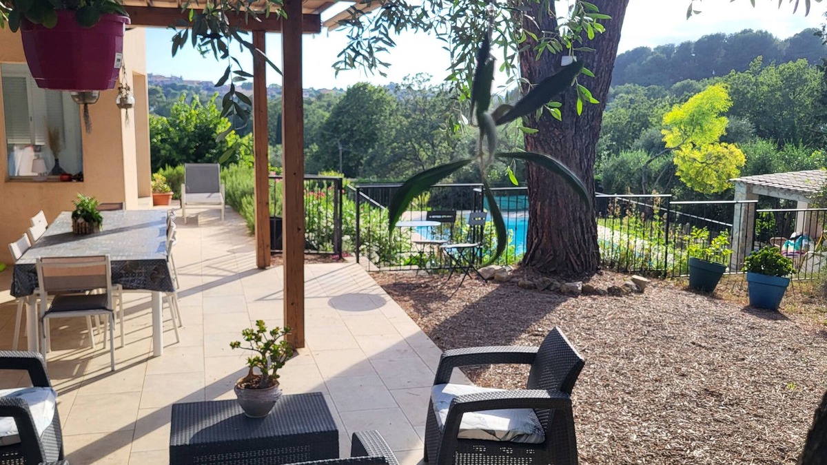 Chateauneuf-Grasse Villa | Provencal villa 130m2, 3 bedrooms, quiet location. Swimming pool