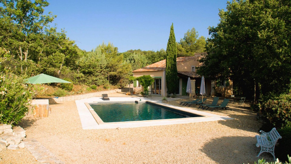 Goult House | Provence modern house (air conditioning), swimming pool with panoramic view