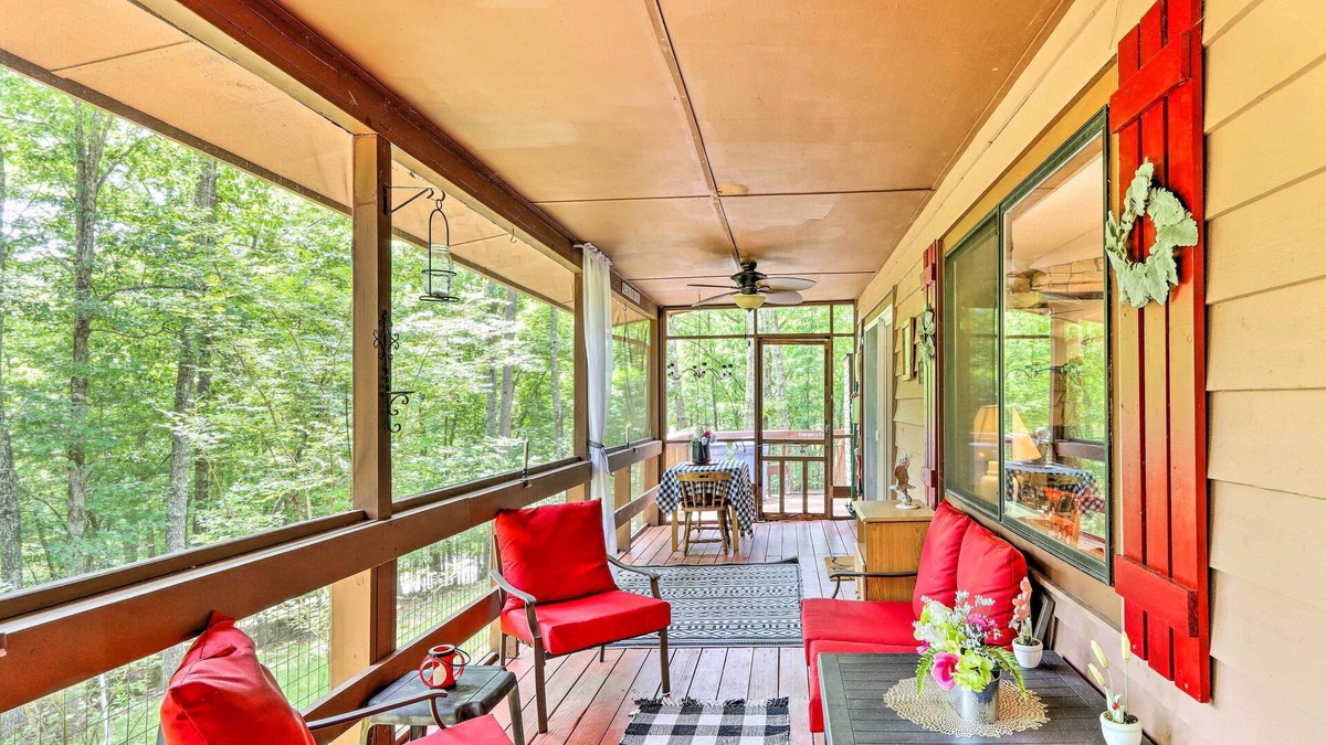 Murphy Cabin | Quaint Murphy Cabin in Serene Wooded Setting!
