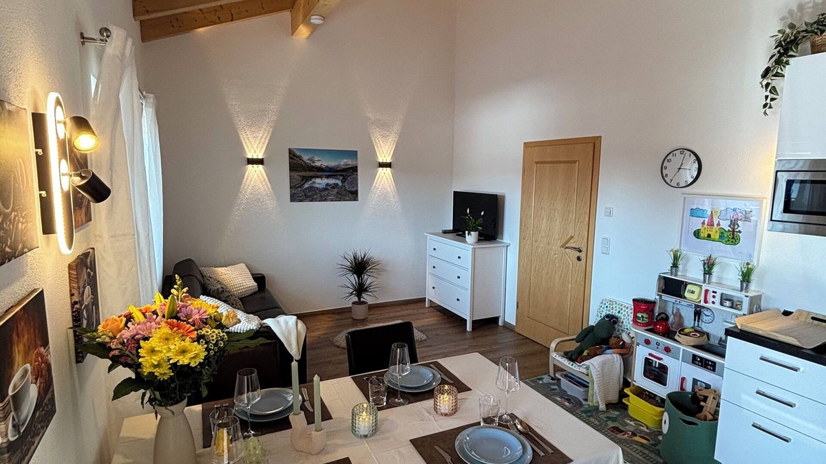 Weilheim Apartment | Quiet 2-room vacation apartment in Marnbach in the foothills of the Alps