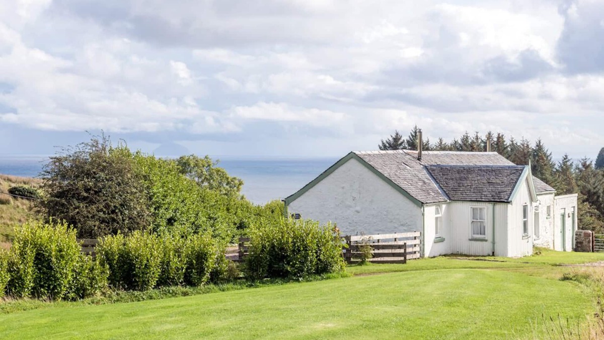 Campbeltown Cottage | Quiet, cosy country cottage with views across the Firth of Clyde to Ailsa Craig