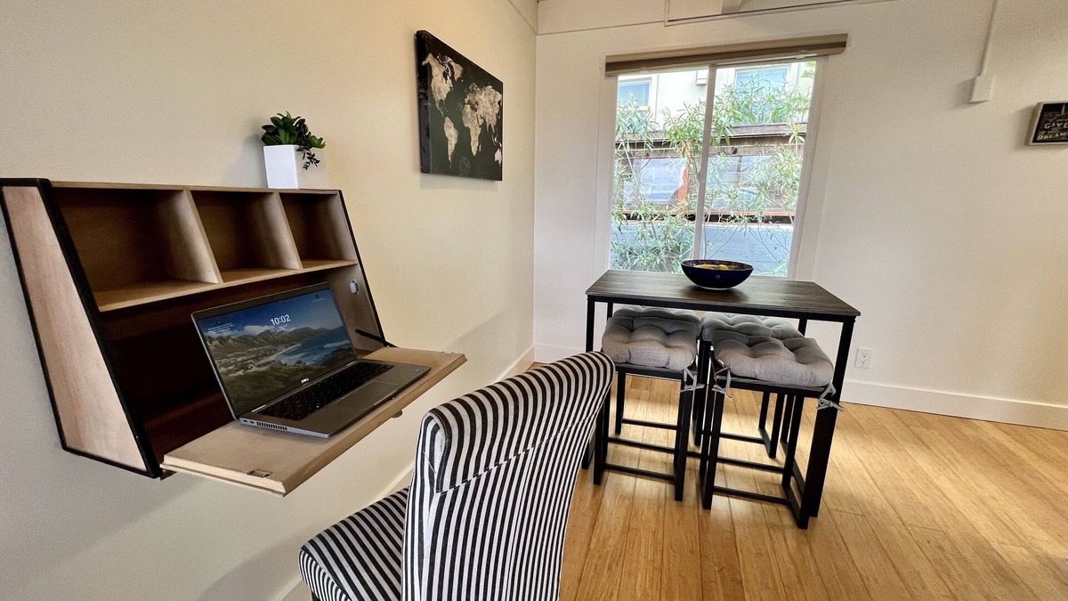 Belmont Apartment | Quiet Garden Escape with Sunset View Walkable to Train, Shops, Belmont Apt. 1/1