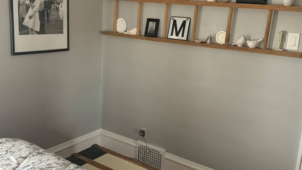 Cedar Rapids House | Quiet Relaxing bedroom with queen sized bed 2nd floor. Shared bathroom.