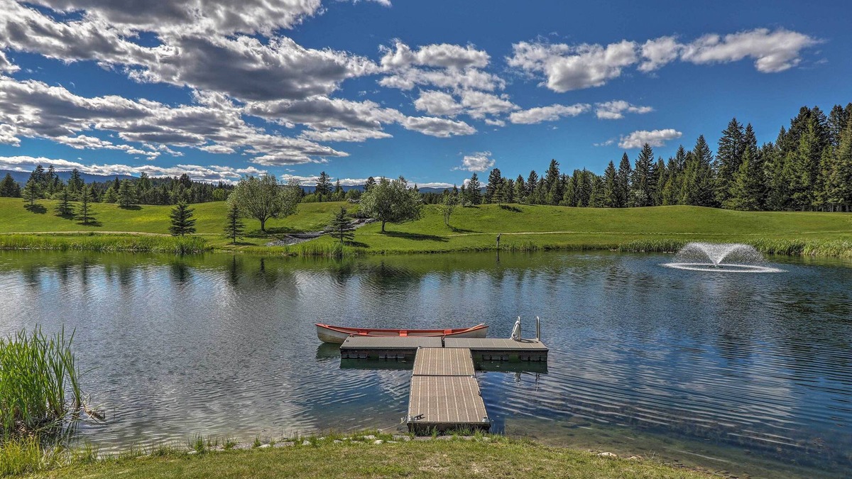 Trego House | Quiet Trego Resort Home w/Lake, Pavilion & Trails