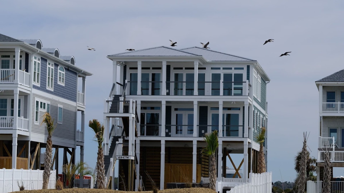 Oak Island House | Quiet West End, Oceanfront & Soundfront, Pool,Hot Tub, Elevator, Pets, Sept sale