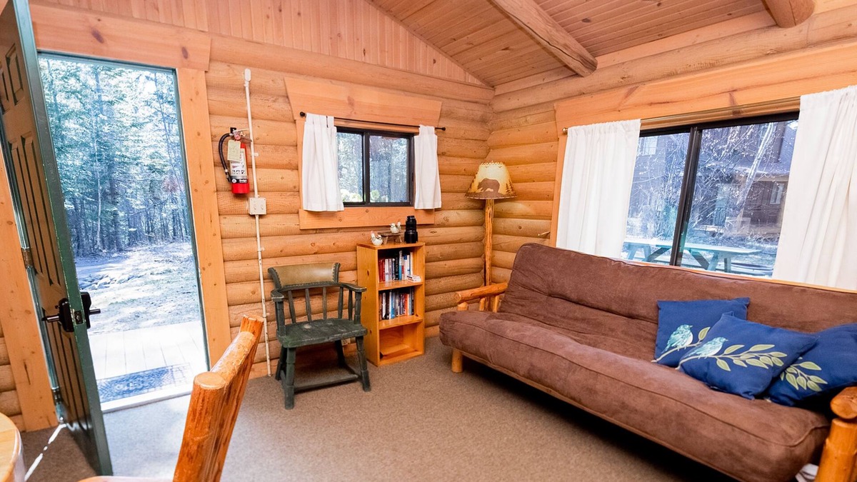 Bigfork Cabin | Quiet woodland cabin with firepit, near Bigfork, Flathead Lake & Glacier