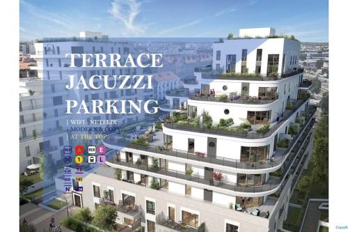 Petit-Colombes Bed & Breakfast | Résidence Abraham-Guest Room 1 LaDéfense U-Arena #Terasse #Fibre #View